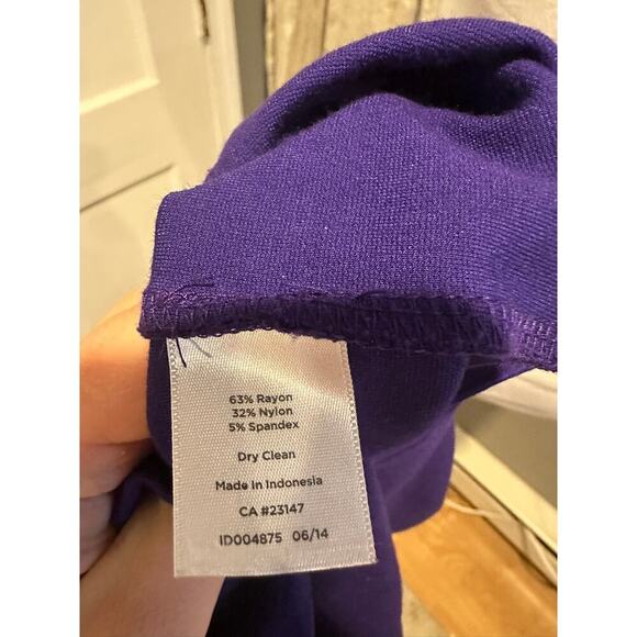 size 8 Talbot sleeveless blueish purple dress - Picture 4 of 4